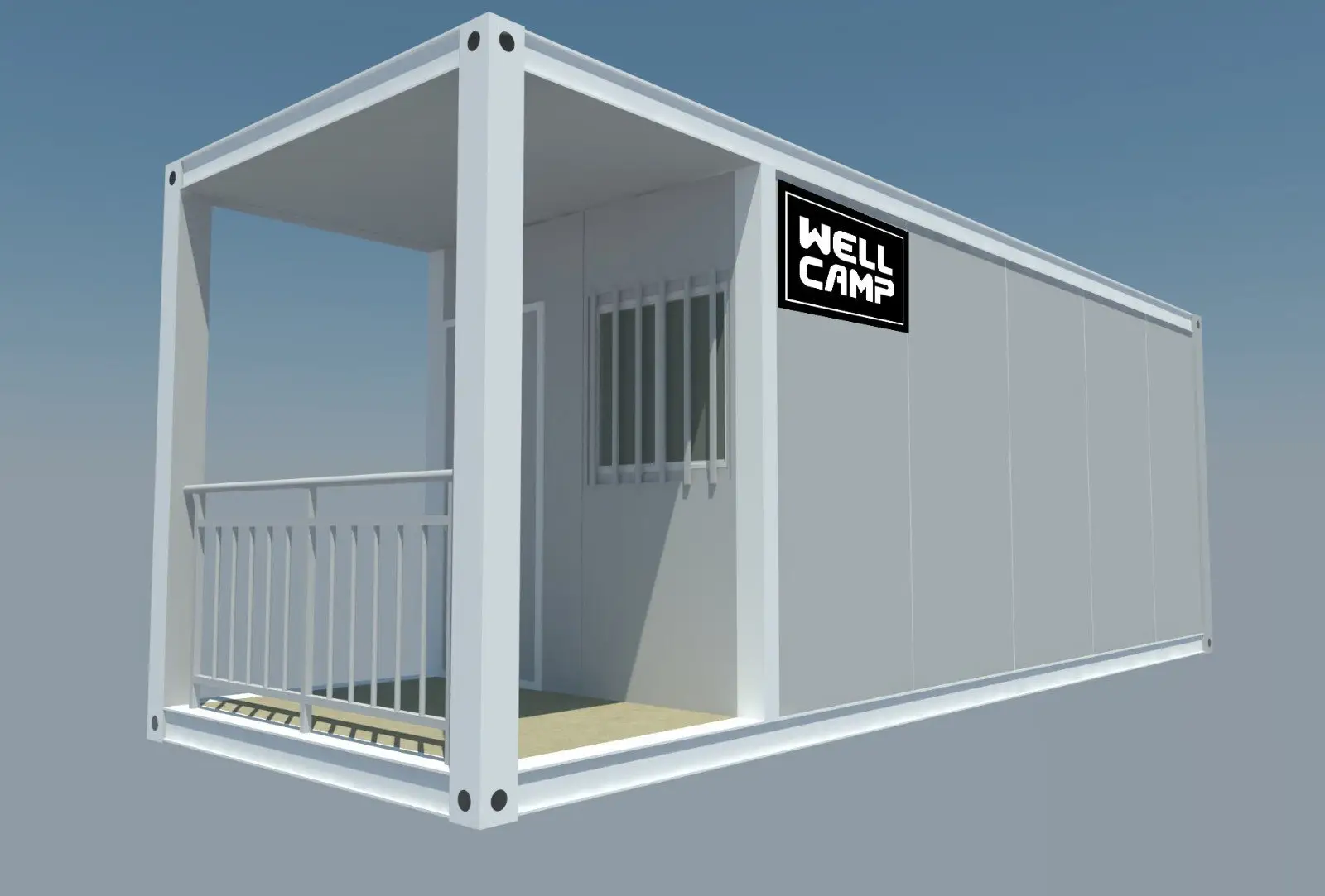 flat pack 20 ft container style cladding Warranty WELLCAMP 10