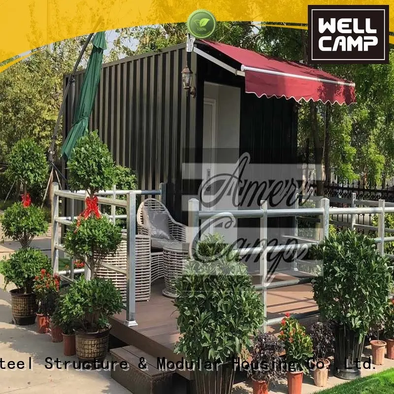 houses made out of shipping containers 20gp sandwich prefab WELLCAMP Brand shipping container home builders 1