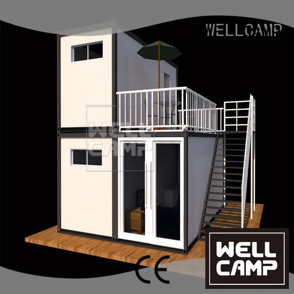 flat pack 20 ft container easy container structure Warranty WELLCAMP 1