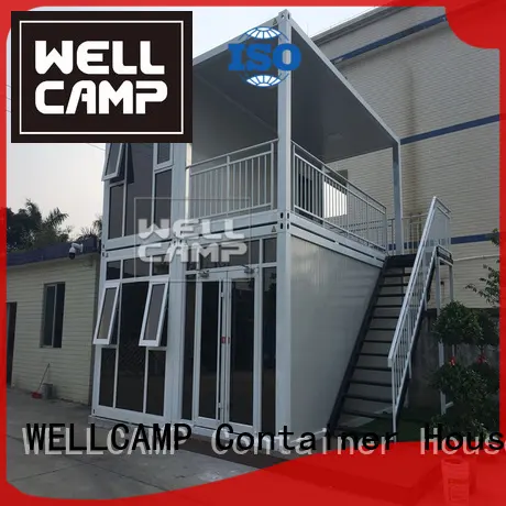 modular flat steel galss flat pack containers WELLCAMP 1