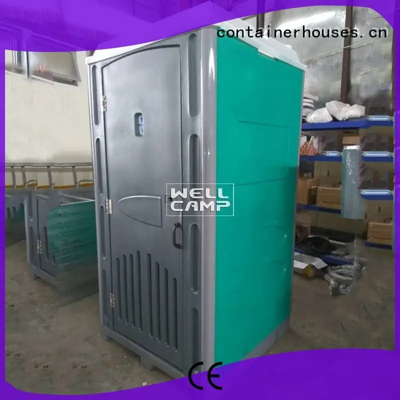 communal color WELLCAMP Brand plastic portable toilet factory 1