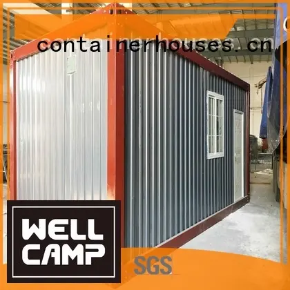 prefabricated container house red sandwich cross WELLCAMP Brand 1