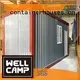 prefabricated container house red sandwich cross WELLCAMP Brand 1