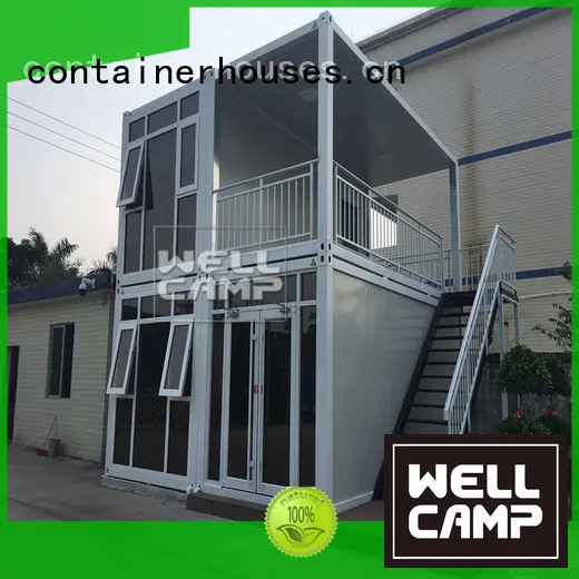 Custom galss fireproof flat pack containers WELLCAMP installation 1