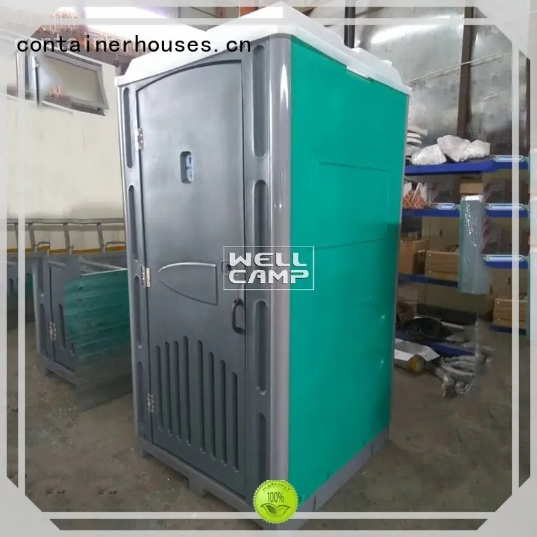 hdpe mobile portable chemical toilet wooden WELLCAMP company 1