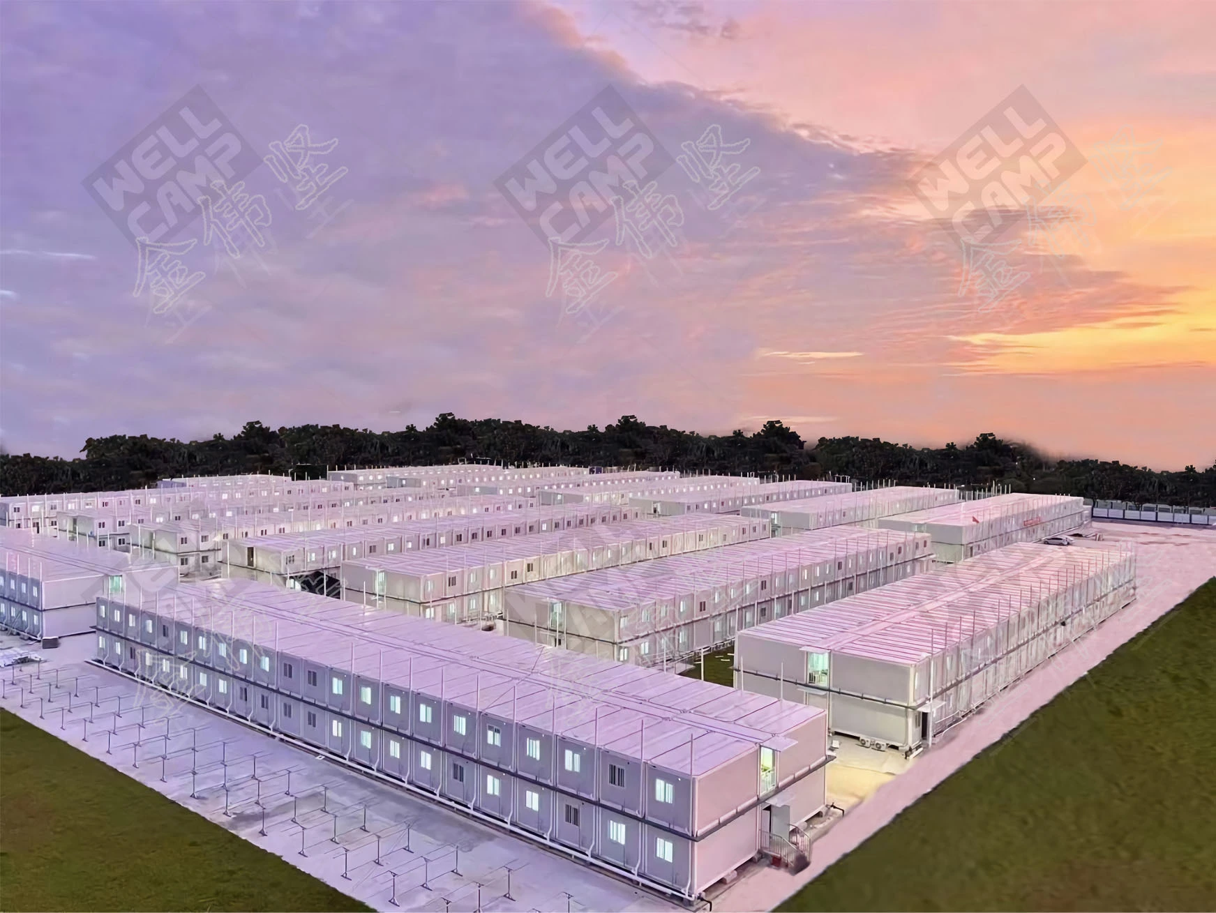Prefab Portable Cabin Supplier in Indonesia | Flat Pack Container House for Labour Camp 1
