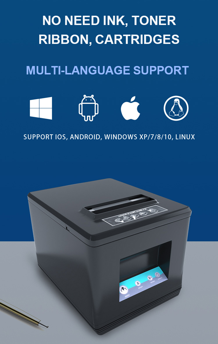 Zywell - Zywell POS Printer 80mm Zy907 طابعة استلام حرارية WiFi USB Port Serprimante Bill Printer USB+WiFi 16