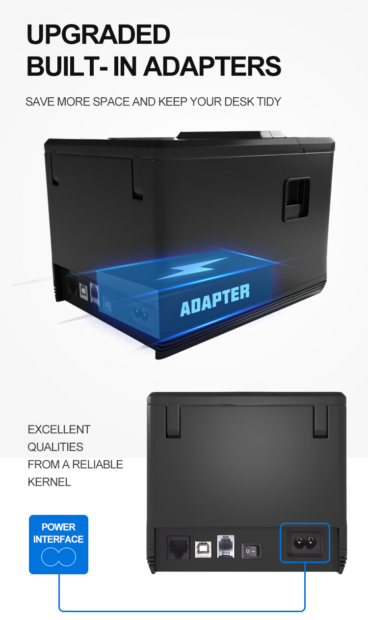 Zywell - Zywell POS Printer 80mm Zy907 طابعة استلام حرارية WiFi USB Port Serprimante Bill Printer USB+WiFi 17