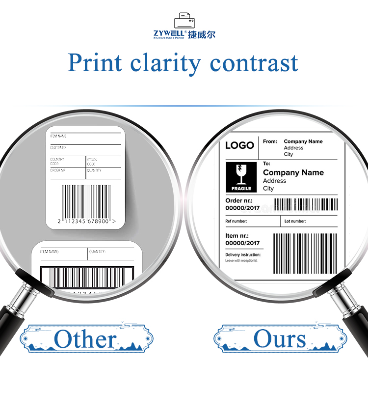 portable thermal printer bluetooth 3 inch at Wholesale Prices | ZYWELL 23