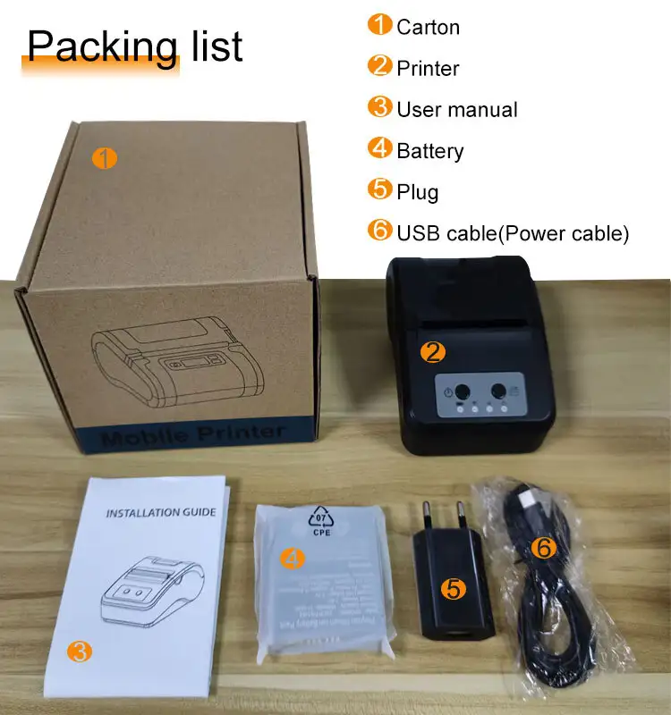 Zywell ODM Wireless Mobile Phone Printer ZM03 Bluetooth 4.0