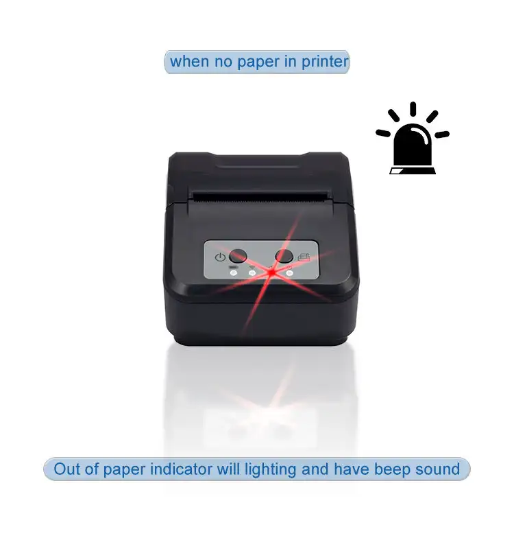 Zywell-ミニサーマルプリンター58mmポータブル領収書POSプリンターZM03