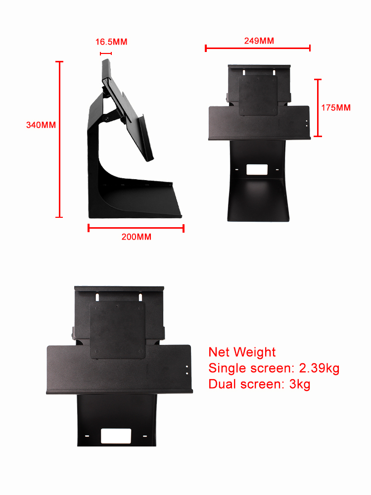 ZYWELL - Tablet de suporte estável de alta qualidade Tablet 10,9 polegadas Stand Stand Desktop Recibo térmico Impressora Printer Stand Stand Stand 14