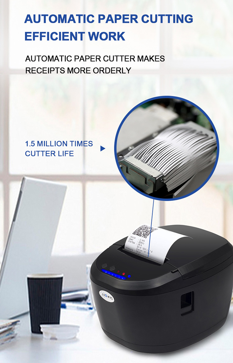 Zywell - Bluetooth USB Ses Hatırlatma ile Zywell Termal Makbuz Yazıcısı 80mm Bilet Yazıcısı USB+BT 12