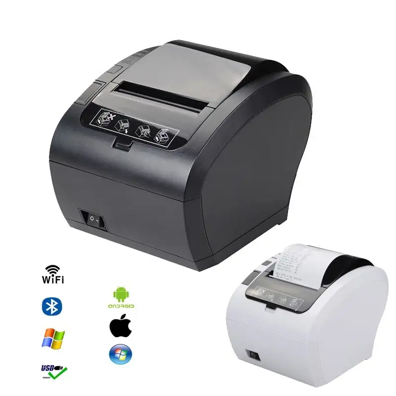 Zywell - NUEVO POS ZY306 CONDUCTOR TERMAL DE 80MM ANDROID USB Serial LAN Recibo Impresora USB+RS232+LAN 1