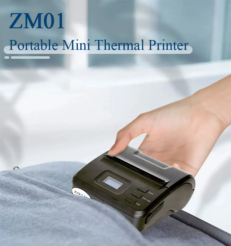 C80 ポータブルサーマルプリンター C80高速サーマルプリンター,青い歯/USBサーマルA4デスクトップ