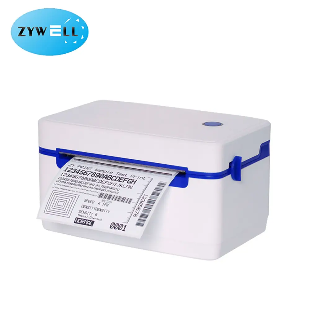 Zywell - Zywell Custom Thermal Printer ZY909 4x6 ПРИНТЕР ПРИНТЕР УСБ Ethernet Printer с подставкой USB+LAN 1