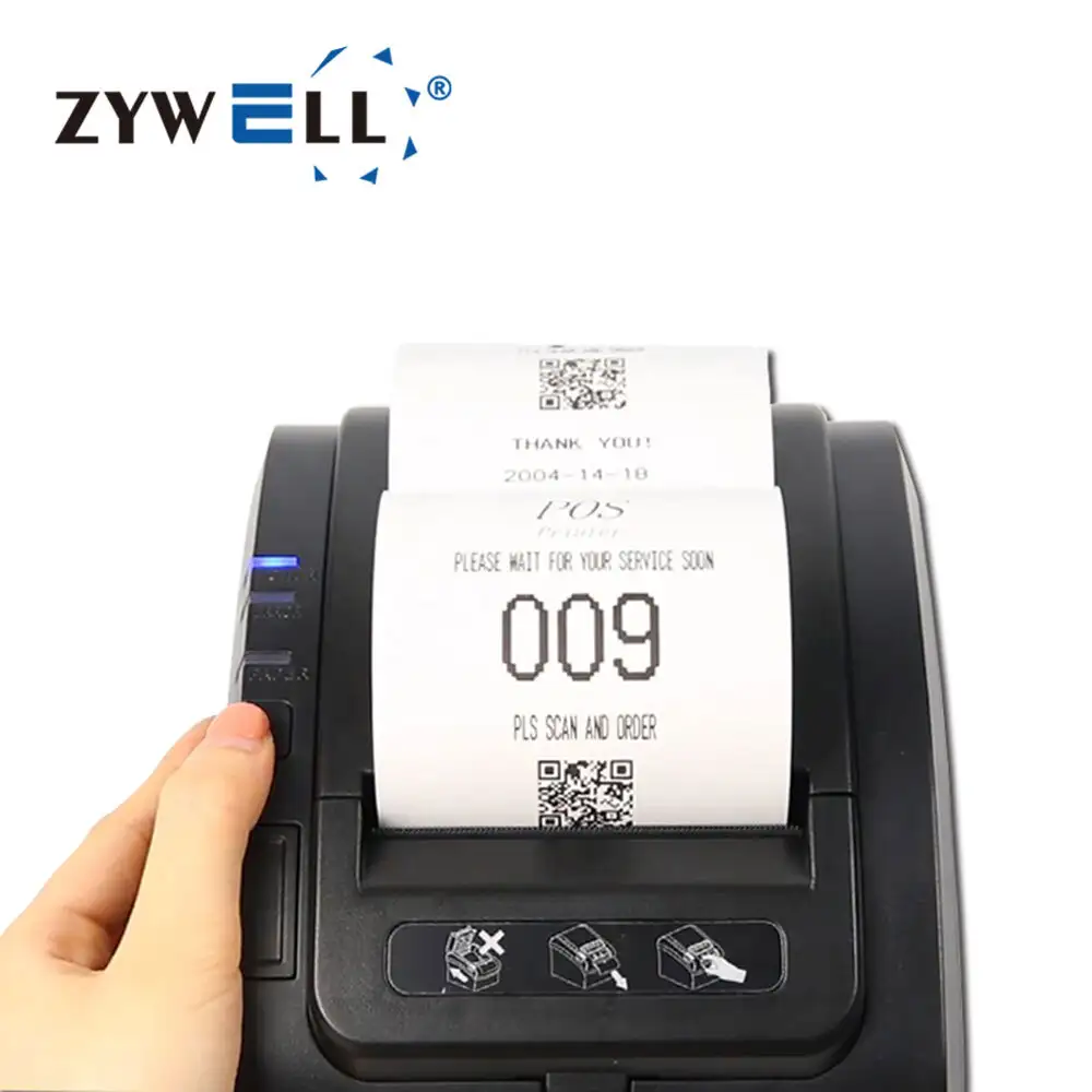 Zywell - настольный столик 2 -дюймовый 3 -дюймовый тепловой драйвер Принтер Скачать бесплатно квитанционное принтер ZY307 USB+RS232+LAN 1