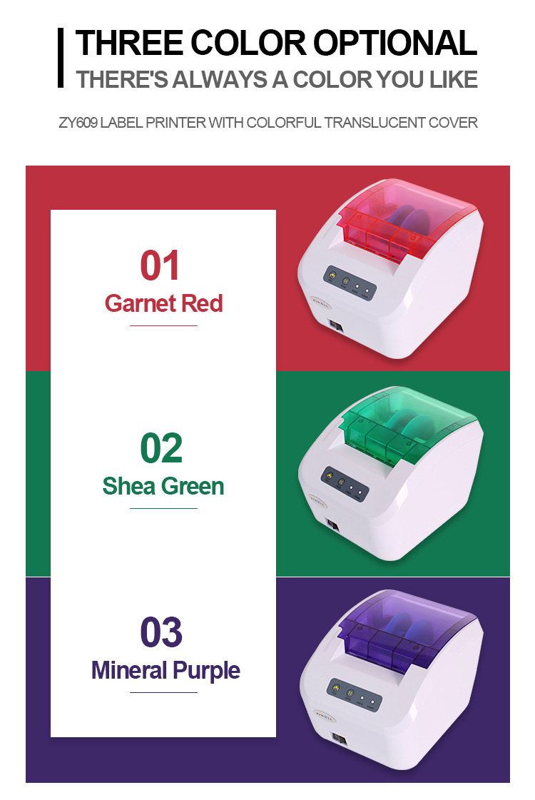 ZYWELL - Printina de ranking de supermercado de supermercados de fábrica Impressora de etiqueta Zywell ZY3310 Bluetooth Thermal Printer USB+BT 12