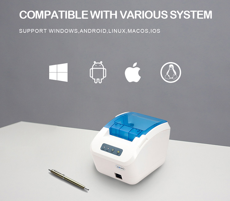 ZYWELL - Printina de ranking de supermercado de supermercados de fábrica Impressora de etiqueta Zywell ZY3310 Bluetooth Thermal Printer USB+BT 13