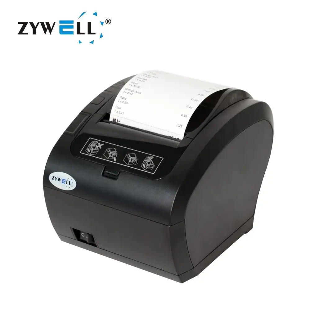Zywell Thermal Printer 80mm Printer Machine USB-последовательный порт многоязычный232 1