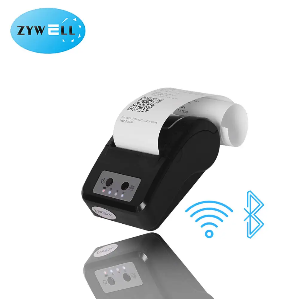 Zywell - 58 ملم محمول بلوتوث Pocket طابعة Mobile Zywell POS اللاسلك 1