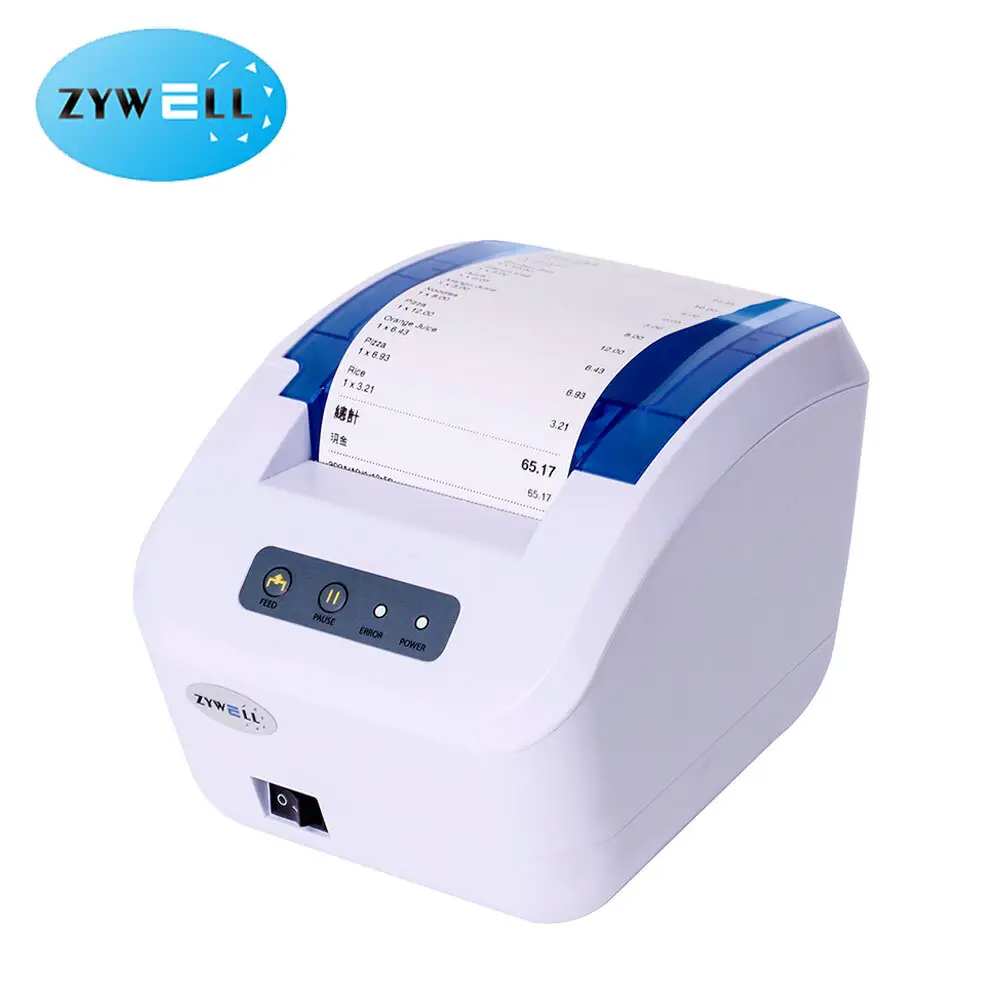 ZY609 Thermal Label Printer with Printer Driver - USB Bluetooth Barcode Printer 3