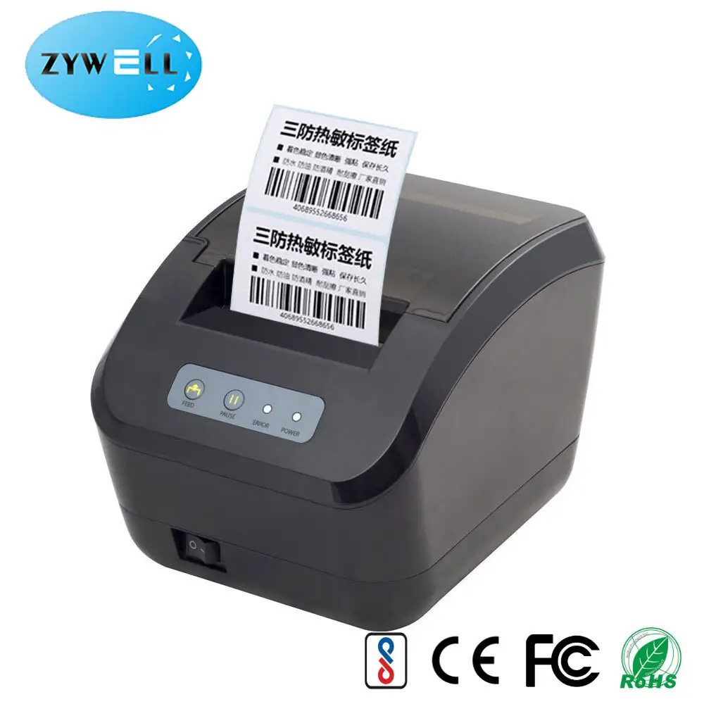 ZY609 Thermal Label Printer with Printer Driver - USB Bluetooth Barcode Printer 4