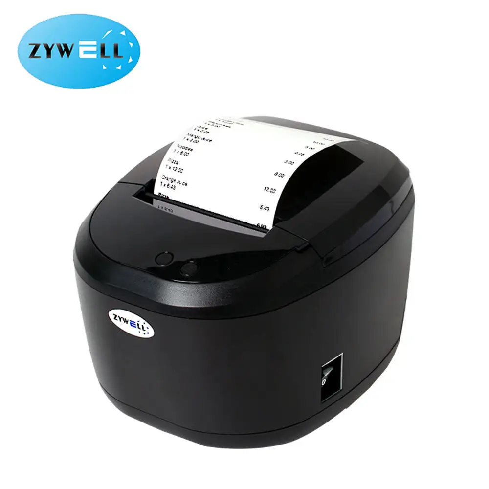 ZYWELL - Zywell zy308 usb serial ethernet thermal printer 80mm event ticket printer machine lottery ticket printer 1