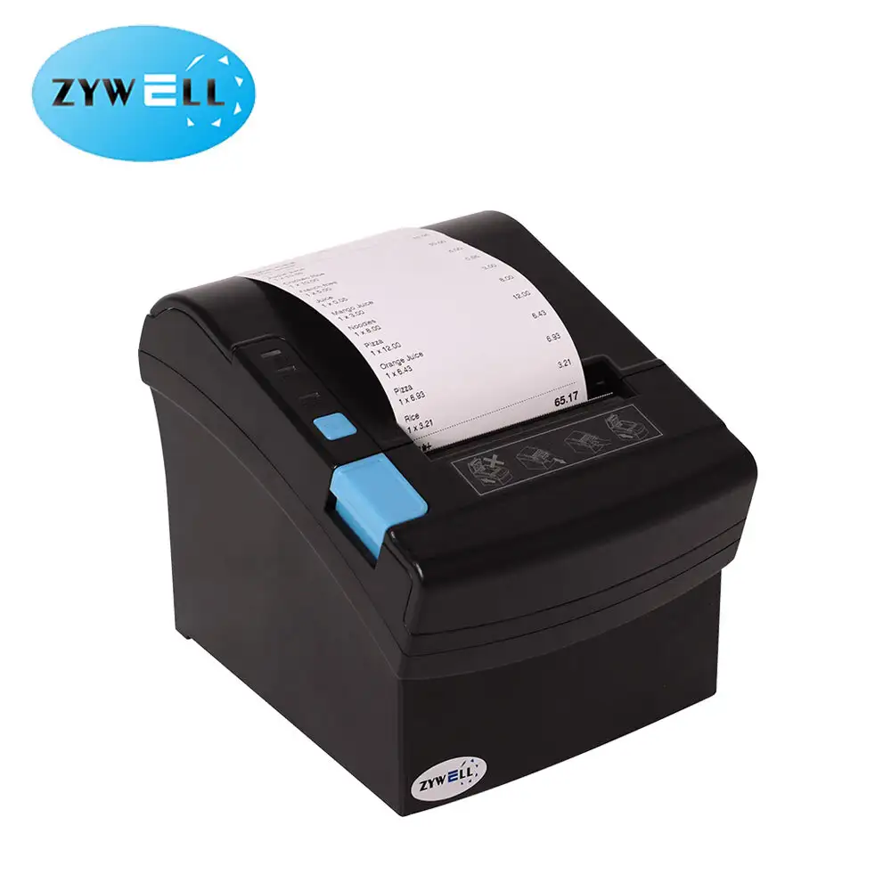 Zywell 80mm Thermal Printer with Bluetooth & Wifi - Fast, Quiet, & Multi-Language Support 3