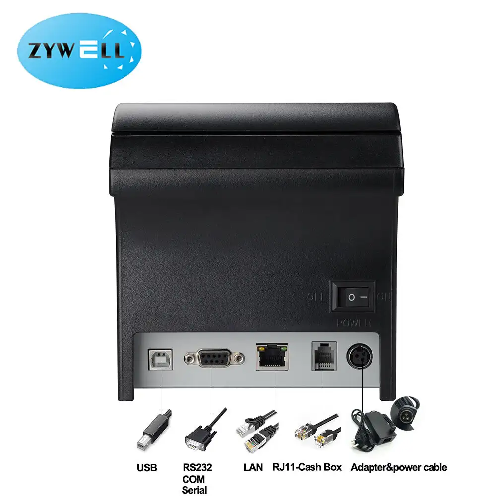 Zywell 80mm Thermal Printer with Bluetooth & Wifi - Fast, Quiet, & Multi-Language Support 6