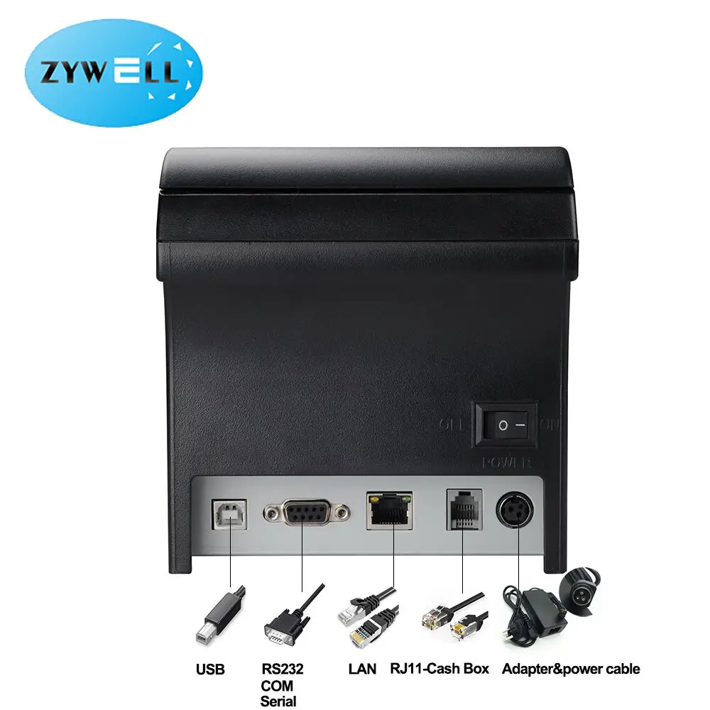 Zywell 80mm Thermal Printer with Bluetooth & Wifi - Fast, Quiet, & Multi-Language Support 6