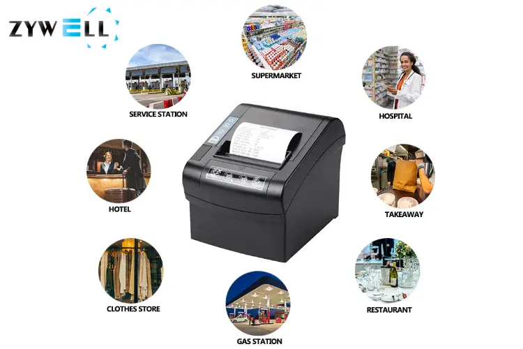 Zywell-トップセール耐久性プリンターサーマル80mm POSサーマル