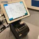 **Dual Screen Adjustable iPad Cash Register Stand for Retail Environments** 3