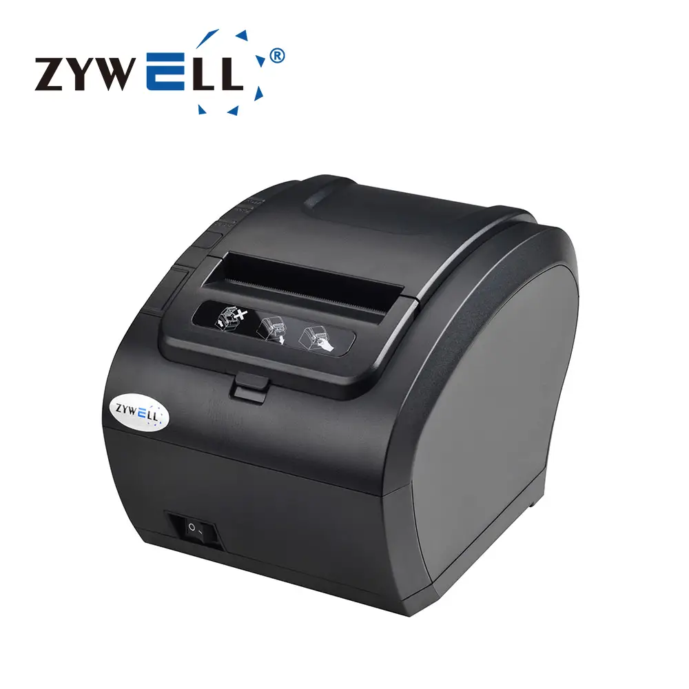 Zywell -3inch USB + RS232 + LAN + BluetoothサーマルレシートプリンターZy307壁量POSプリンターUSB + RS232 + LAN + BT 1