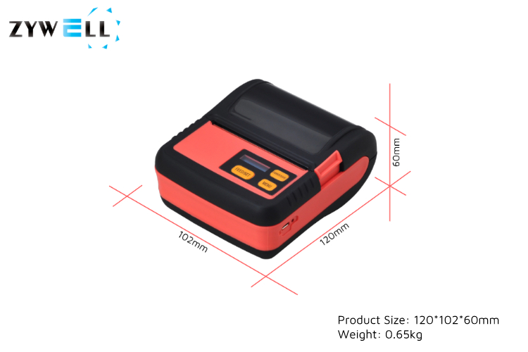 Zywell - Zywell Impresora OEM ODM Mini Mobile Barcode Label Printers ZM02 Printer Barcode Termal Mesin Label Mobile Printer 8