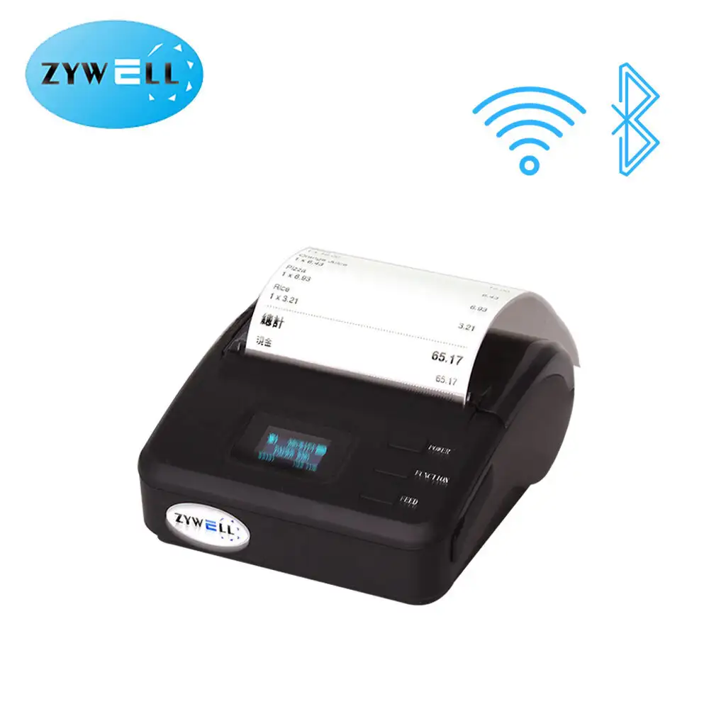 ZYWELL - Mini wifi portable mobile printer pos system pocket thermal receipt printers ZM01 bill ticket printer Mobile Receipt Printer 1