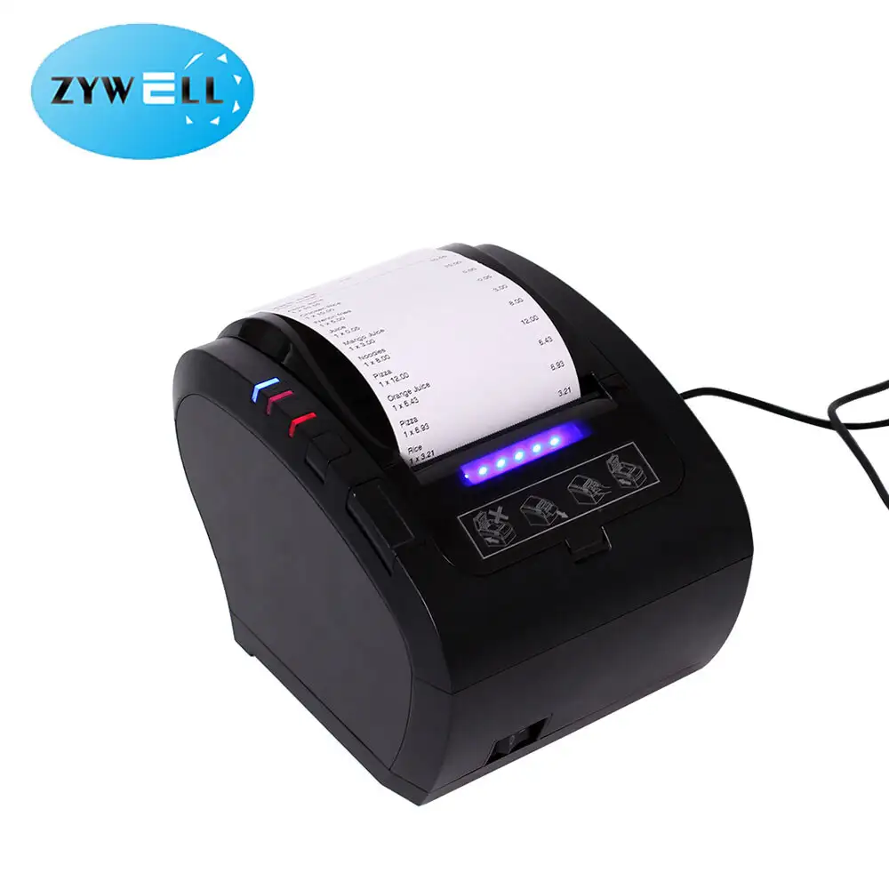 ZYWELL -ZYWELL INPRESORA TRMICA工場価格レストランキッチンプリンターZY606 80mm WiFiキッチンPOSプリンターUSB+RS232+LAN+WiFi 1