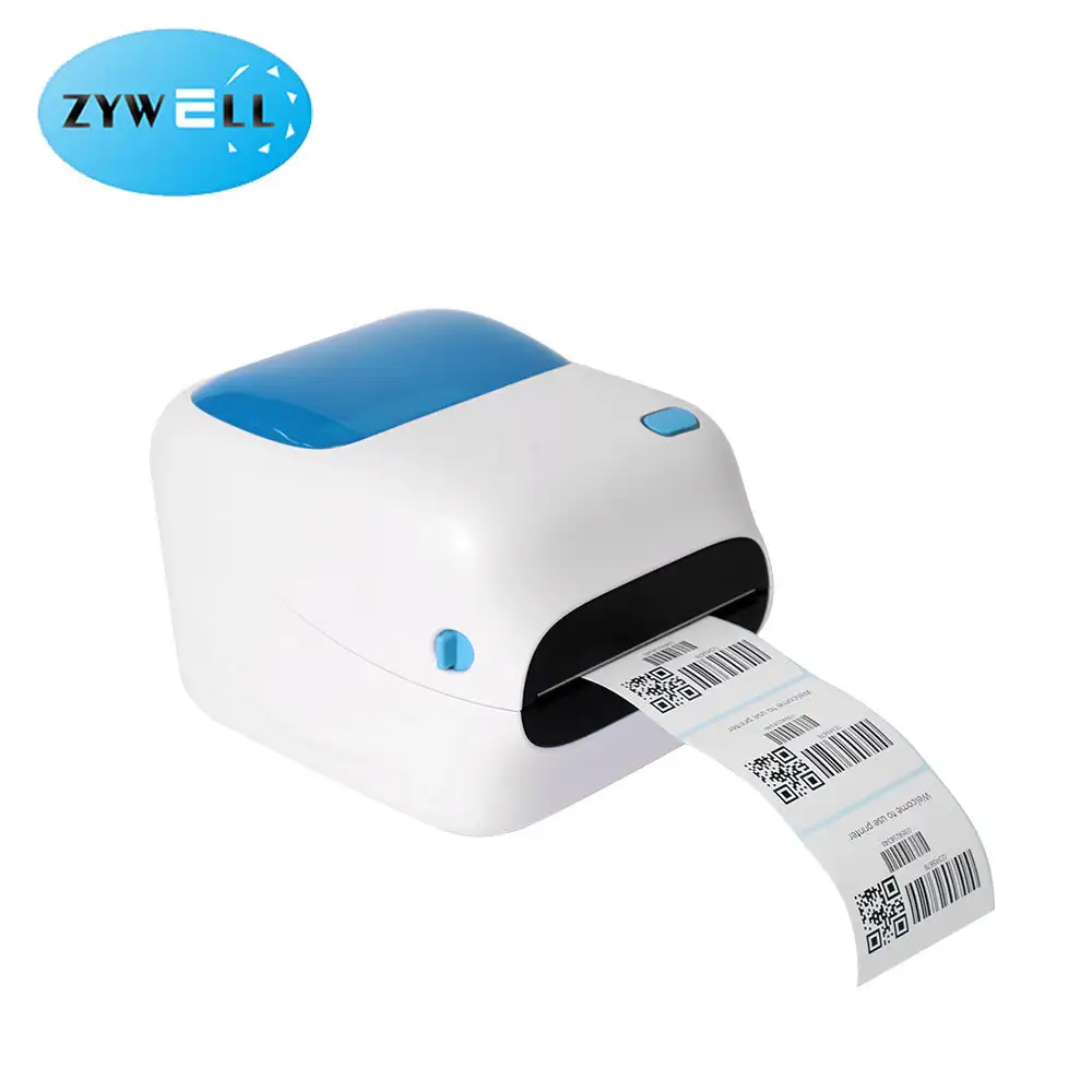 ZYWELL - Zywell impresora cute hippo shape waybill thermal printer ZY910 4inch 4x6 shipping label printer USB+WIFI 1