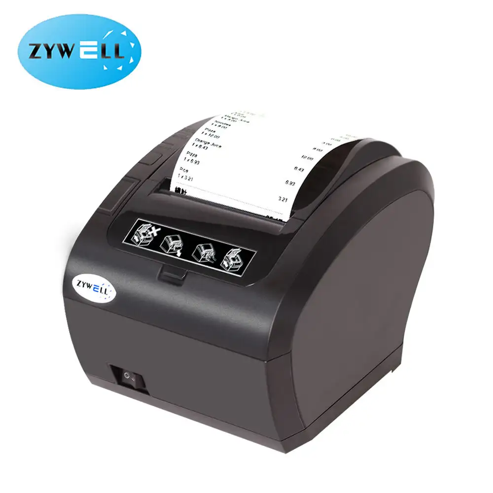 Zywell - Impresora Impresora Direct Thermal Imprimante ZY302 Prix d'usine USB RS232 IMPRIMANCE DE RECORT 80MM POS POS IMPRIMANTE USB + RS232 1