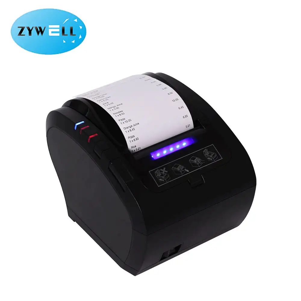 Zywell - Yüksek baskı hızı 260mm/s 80mm termal makbuz yazıcı ZY606 Kablosuz WiFi POS yazıcı stokta 1