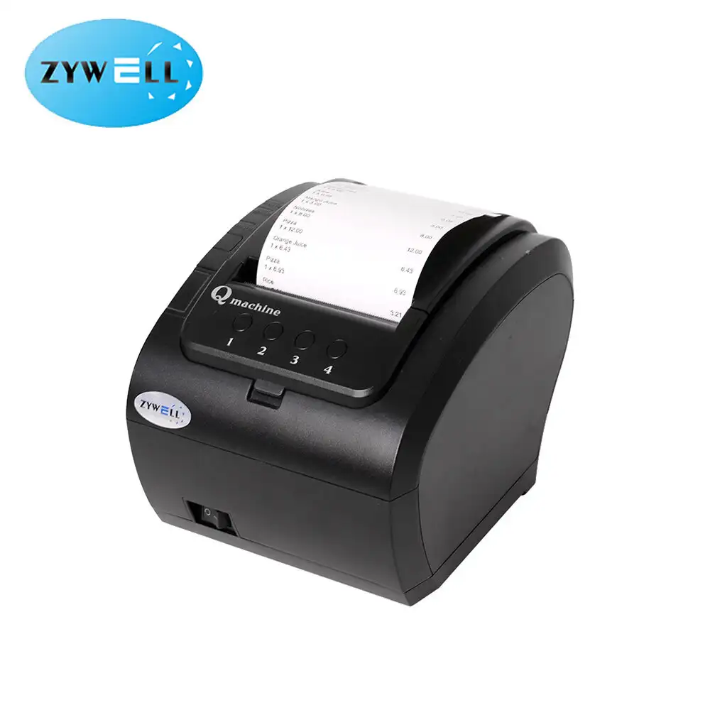 Zywell - 2020 Desain Baru Kopi Kopi Otomatis Antrian Multifungsi Printer Termal Printer Tiket 80mm USB+RS232+LAN 1