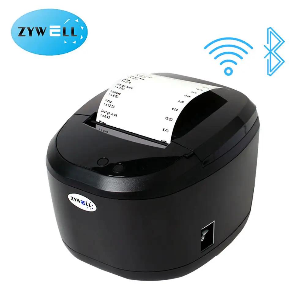 Zywell - Zywell Impresora Trmica Pos Printer Penerimaan Termal Printer Bluetooth 80mm ZY308 Dengan LED Light USB+RS232+LAN+BT 1