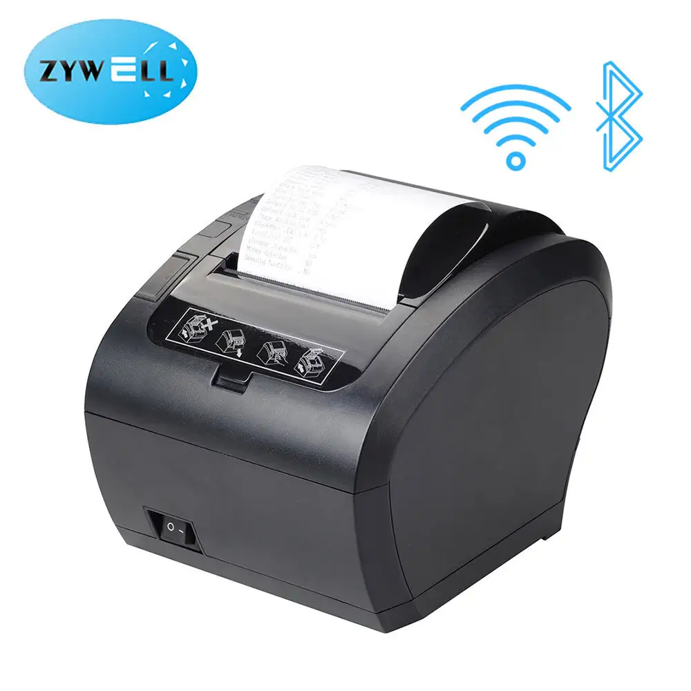 Zywell - Heißverkaufsbedarf OEM ODM Thermie Bill Drucker POS -System Zy306 80mm USB -Quittungsdrucker USB+RS232+LAN 1