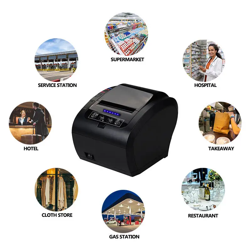 OEM & ODM Pos Thermal Printer 80mm Factory Direct Supply for Warehouse Logistics 8
