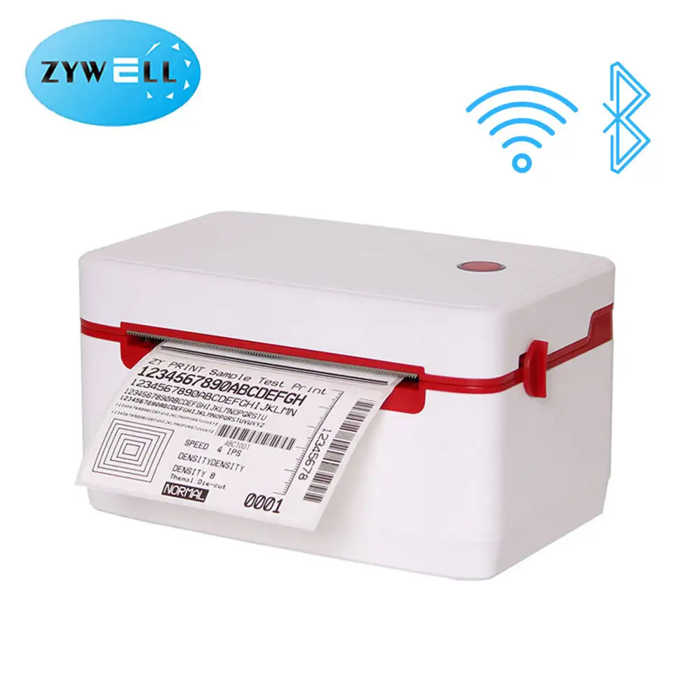 ZYWELL - Trung Quốc 4x6 Máy in Nhãn vận chuyển nhiệt Trung Quốc Thiết kế mới 4inch Sticker Barcode Máy in Waybill ZY909 Super tháng 9 1