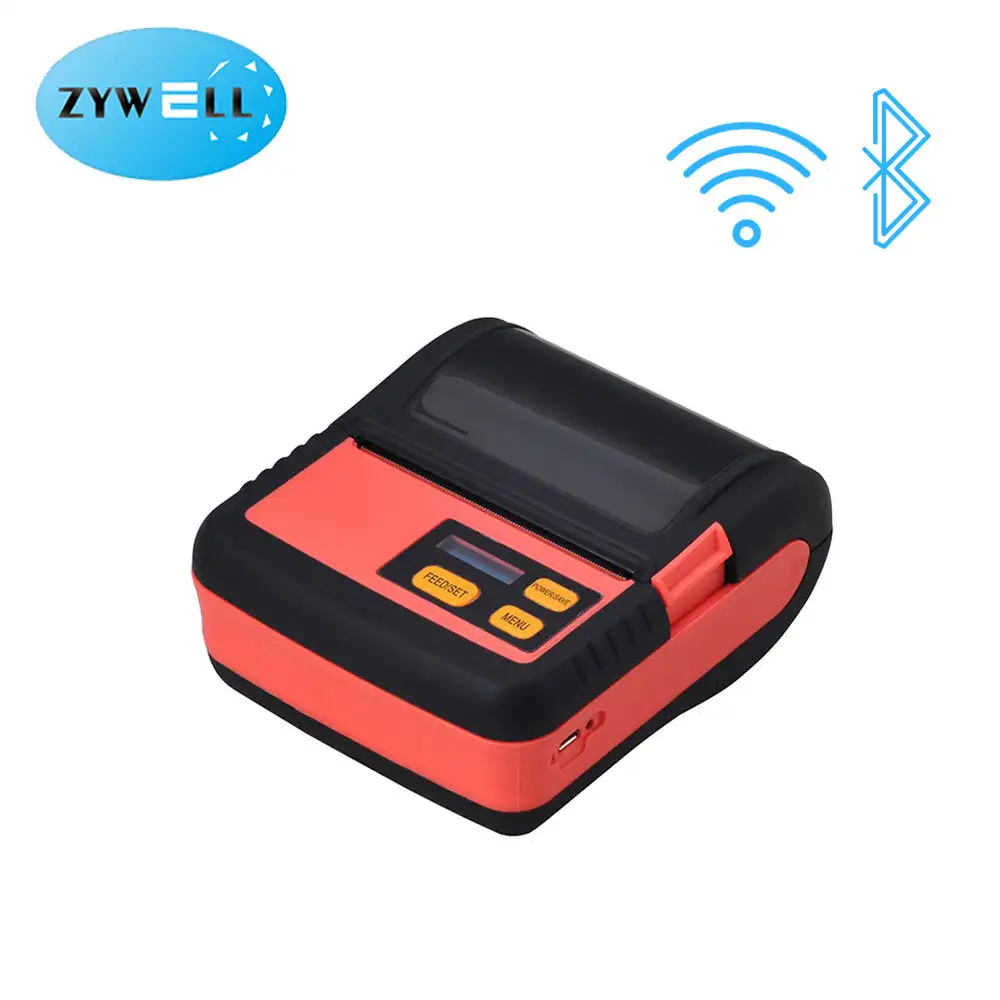 Zywell - Printer Label Mini ZM02 Tinta Direct Thermal Barcode Sticker Printer Portabel 1