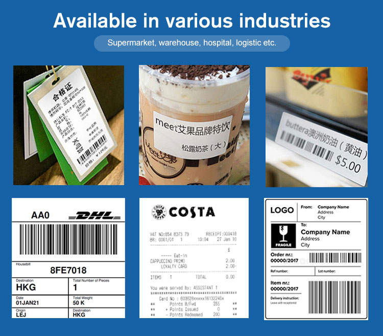 Zywell - Zywell Hot Sales Mini 58mm Portable Thermal Barcode Label Printer ZM02 9