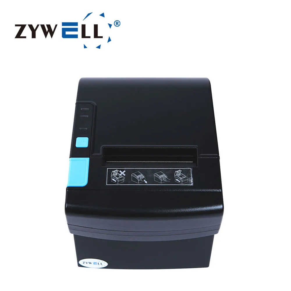 80mm Thermal Receipt Printer with Cash Detector - USB RS232 LAN - Zywell 6