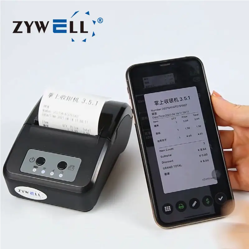 Custom Mini Mobile Thermal Printer - Portable Receipt Printer for Phones 6
