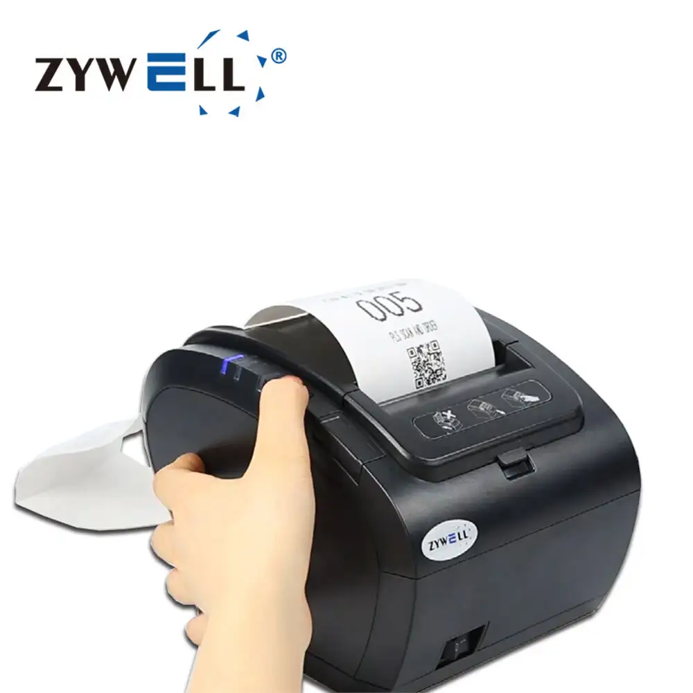 Zywell - Imprimante de papier thermique de meilleure qualité Imprimante POS RECORT THERMALE 80 mm avec WiFi USB + WiFi 1